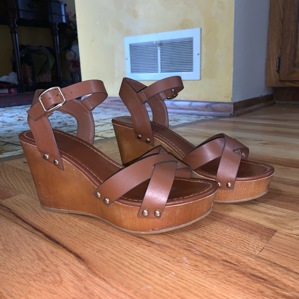 Wooden Heeled Stud Clogs